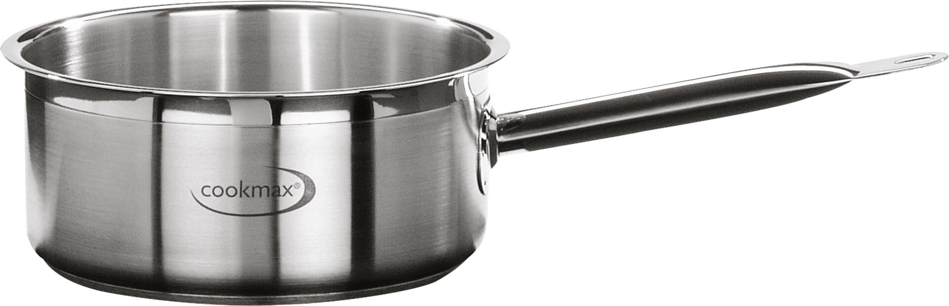 Stielkasserolle flach "Cookmax Professional" Ø 16 cm, H: 7 cm. Inhalt 1,4L